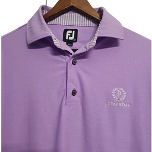 FootJoy Golf Polo Shirt Mens S Purple Pelican's Nest Golf Club‎ Logo Performance